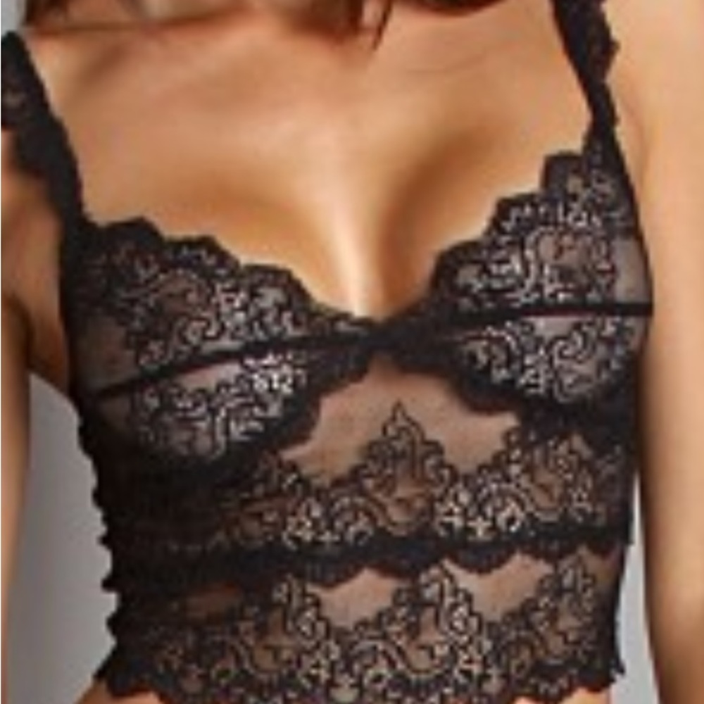 Lace cropped camisoles  (2)